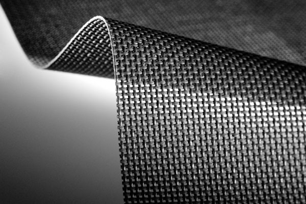 Outdoorová PVC síťovina černá